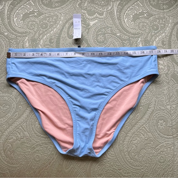 NWT J. Crew Full Coverage Bikini Bottom Size XL Blue Mist - Picture 5 of 7